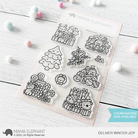 MAMA ELEPHANT:  Deliver Winter Joy | Stamp