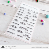 MAMA ELEPHANT: Stamp | Happy Together