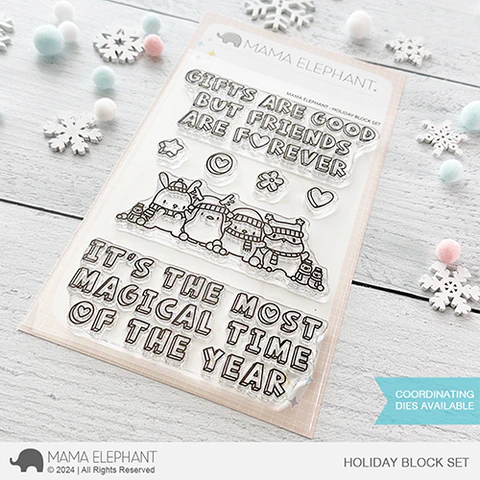 MAMA ELEPHANT: Holiday Block Set | Stamp