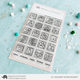 MAMA ELEPHANT: Stamp | Little Holiday Icon Docket