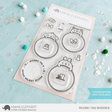 MAMA ELEPHANT: Stamp & Die Bundle | Round Tag Buddies