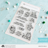 MAMA ELEPHANT: Stamp | Winter Wolf