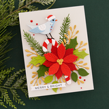 SPELLBINDERS:  Christmas Bird Poinsettia | Die