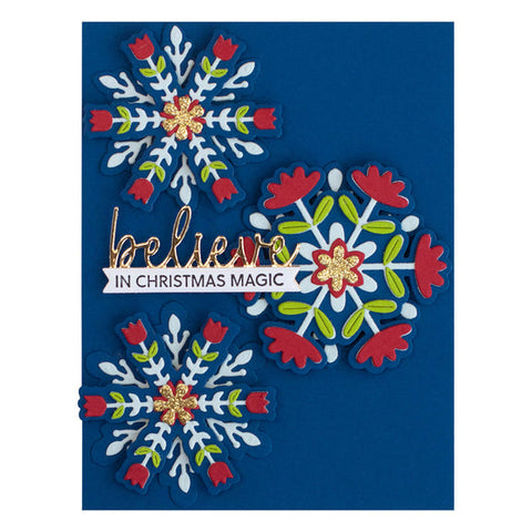 Christmas Snowflake Scrapbook Letters Graphic by Magic world of