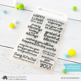 MAMA ELEPHANT:  New Beginnings | Stamp and Creative Cuts Bundle