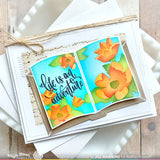 WAFFLE FLOWER: Script Texture  | Stamp