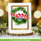 LAWN FAWN: Scripty Merry Outline Add-On | Lawn Cuts Die