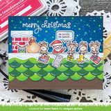 LAWN FAWN: Simple Celebrate Santa | Stamp, Coloring Stencil & Die Bundle