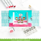 LAWN FAWN: Simple Celebrate Santa | Stamp, Coloring Stencil & Die Bundle