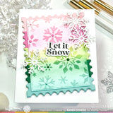 WAFFLE FLOWER: Snow Cheer Sentiments | Combo Stamp & Die