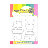 WAFFLE FLOWER: Snow Cheer Sentiments | Combo Stamp & Die