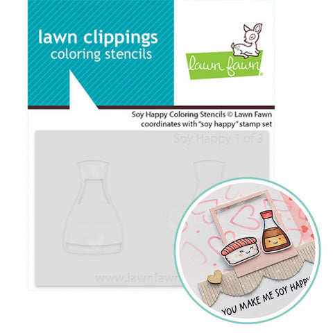 LAWN FAWN: Soy Happy | Coloring Stencils