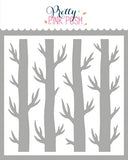 PRETTY PINK POSH: Spooky Trees Background | Stencil
