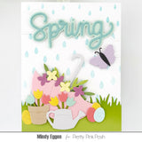 PRETTY PINK POSH: Raindrops | Stencil