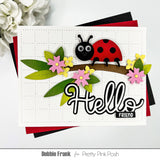PRETTY PINK POSH: Die | Checkered Pierced Plate