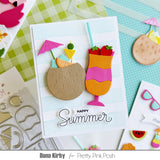 PRETTY PINK POSH: Stencil | Watercolor Strips