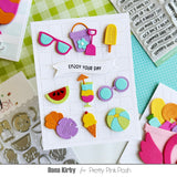 PRETTY PINK POSH:  Stamp | Summer Banner Greetings