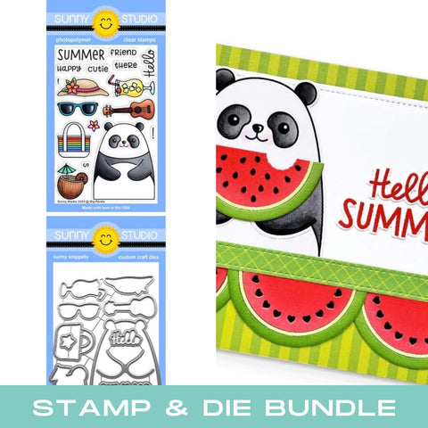 SUNNY STUDIO: Big Panda | Stamp & Die Bundle