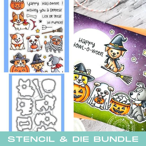 SUNNY STUDIO: Happy Howl-o-ween | Stamp & Die Bundle