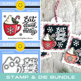 SUNNY STUDIO: Merry Mocha | Stamp & Die Bundle