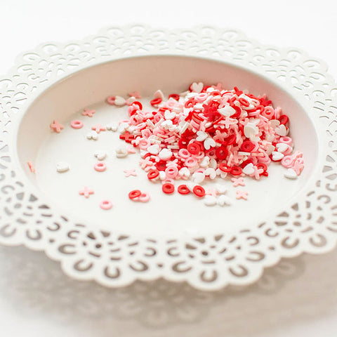 PRETTY PINK POSH:  Clay Confetti | Sweet XOXO