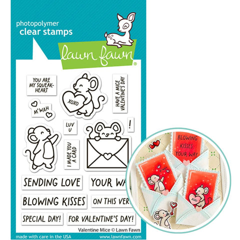 LAWN FAWN: Valentine Mice | Stamp