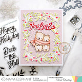 MAMA ELEPHANT: Holly and Leaves | Stamp and Creative Cuts Bundle