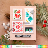 WAFFLE FLOWER: Postage Collage Christmas | Stencil