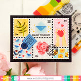 WAFFLE FLOWER: Postage Collage Everyday | Stencil