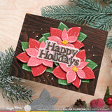 WAFFLE FLOWER:  Happy Holidays Print | Die