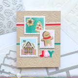 WAFFLE FLOWER: Postage Collage Gingerbread | Stencil