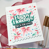 WAFFLE FLOWER:  Happy Holidays Print | Die