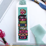 WAFFLE FLOWER: Stitchable Round Bookmark | Die