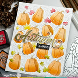 WAFFLE FLOWER: Pumpkin Patch Background | Stencil