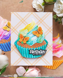 WAFFLE FLOWER: Sweet Birthday Sentiments | Combo Stamp & Die