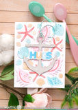 WAFFLE FLOWER: Seashell | Coloring Stencil