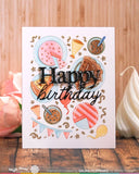 WAFFLE FLOWER:  Script Birthday | Die