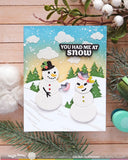 WAFFLE FLOWER: Snow Angel Sentiments | Combo Stamp & Die
