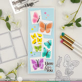 WAFFLE FLOWER: Postage Collage Butterfly | Stencil