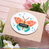 WAFFLE FLOWER: Butterfly Focal | Stencil