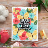 WAFFLE FLOWER: Paper Hug Sentiments | Combo Stamp & Die