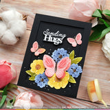 WAFFLE FLOWER: Paper Hug Sentiments | Combo Stamp & Die