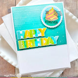 WAFFLE FLOWER: Postage Collage Birthday | Stamp