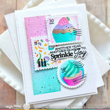 WAFFLE FLOWER: Sweet Birthday Sentiments | Combo Stamp & Die