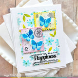 WAFFLE FLOWER: Sweet Birthday Sentiments | Combo Stamp & Die