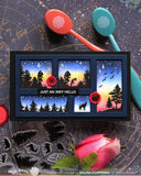 WAFFLE FLOWER: Postage Collage Forest Sunset | Stamp