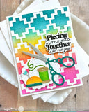 WAFFLE FLOWER:  Quilted Squares Texture | Die