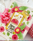 WAFFLE FLOWER: Quilted Hug Sentiments | Combo Stamp & Die
