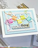 WAFFLE FLOWER: Quilted Hug Sentiments | Combo Stamp & Die