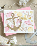 WAFFLE FLOWER: Seashell | Coloring Stencil